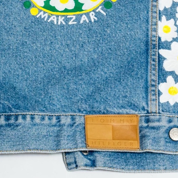Hand-Painted Tommy Hilfiger Denim Jacket - Picture 2 of 4